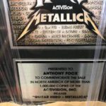 Certified Platinum Award plaque for Mixing & Mastering of “Guitar Hero: Metallica” By Anthony Focx www.anthonyfocx.com